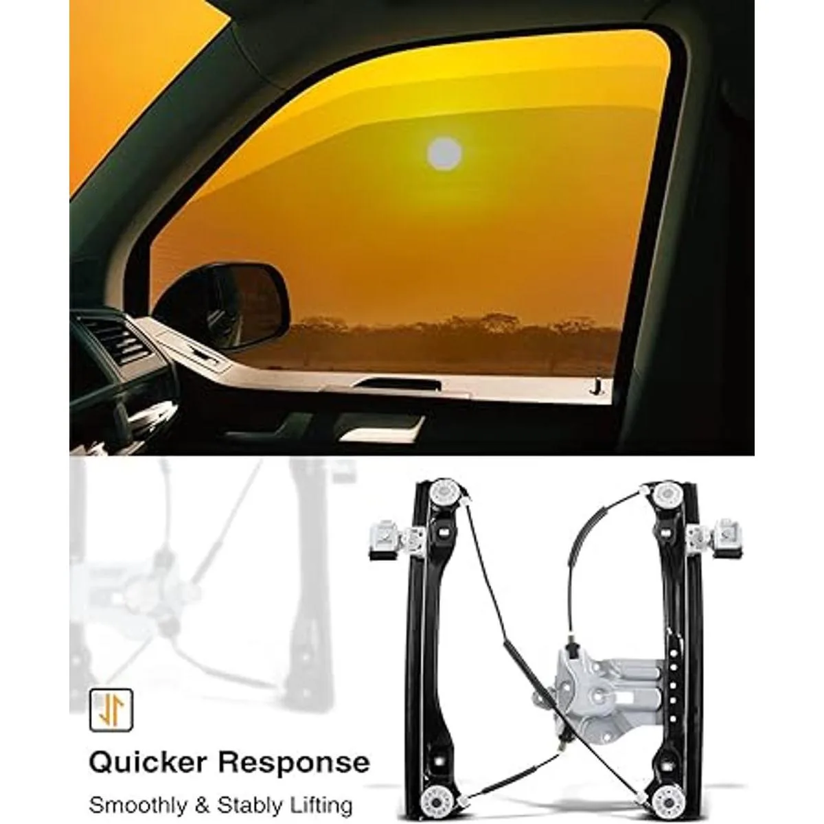 APremium Regulador de ventana eléctrico sin motor_2