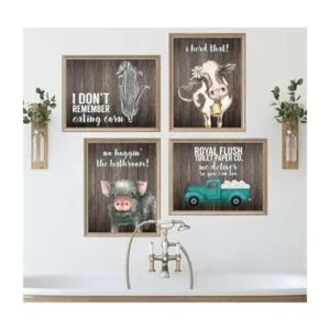 SILLY GOOSE GIFTS Decoración de baño temática impresión_2