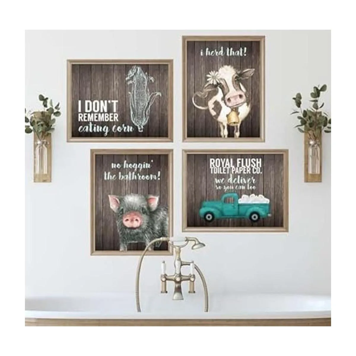 SILLY GOOSE GIFTS Decoración de baño temática impresión_2