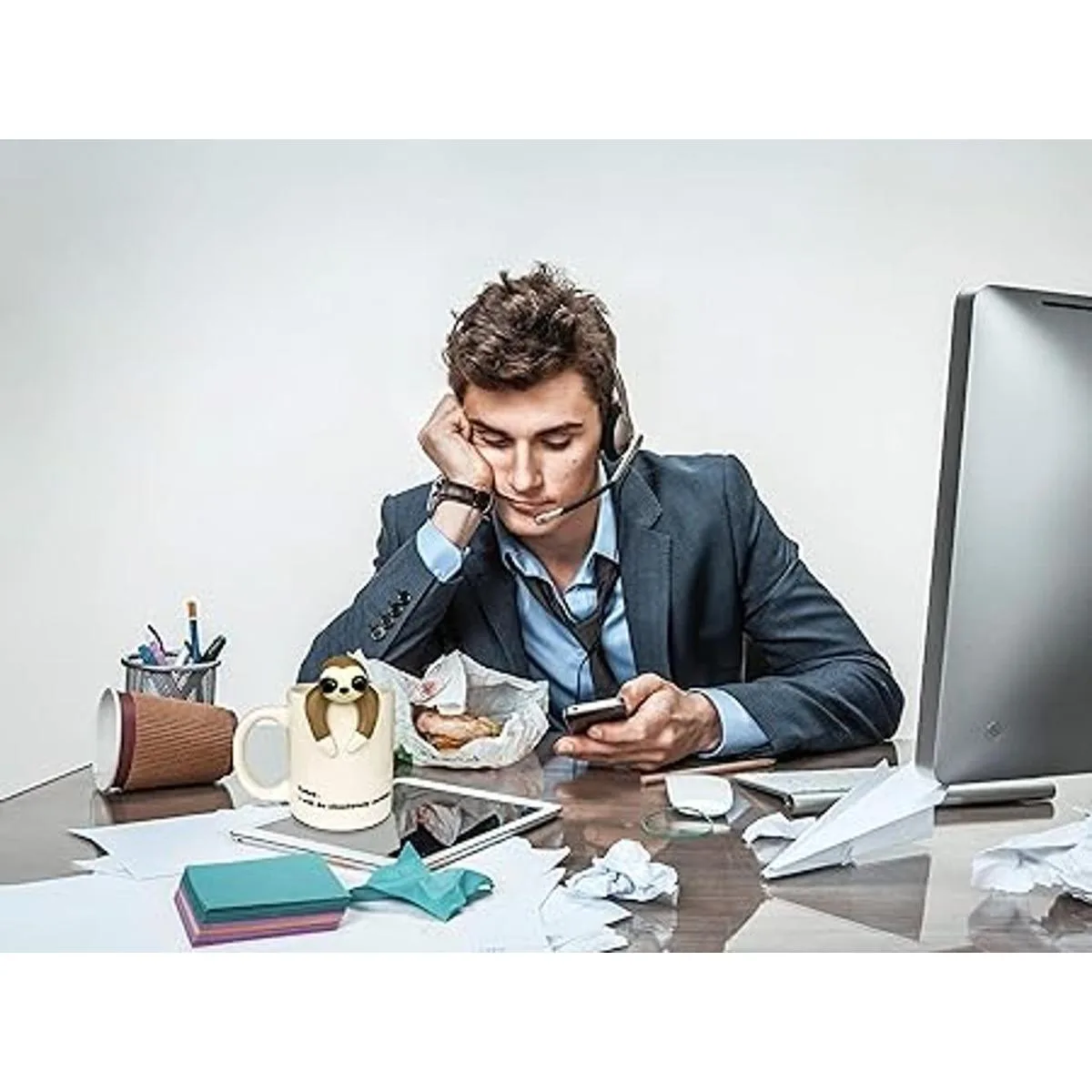 Divertida taza de café perezoso divertidos regalos de