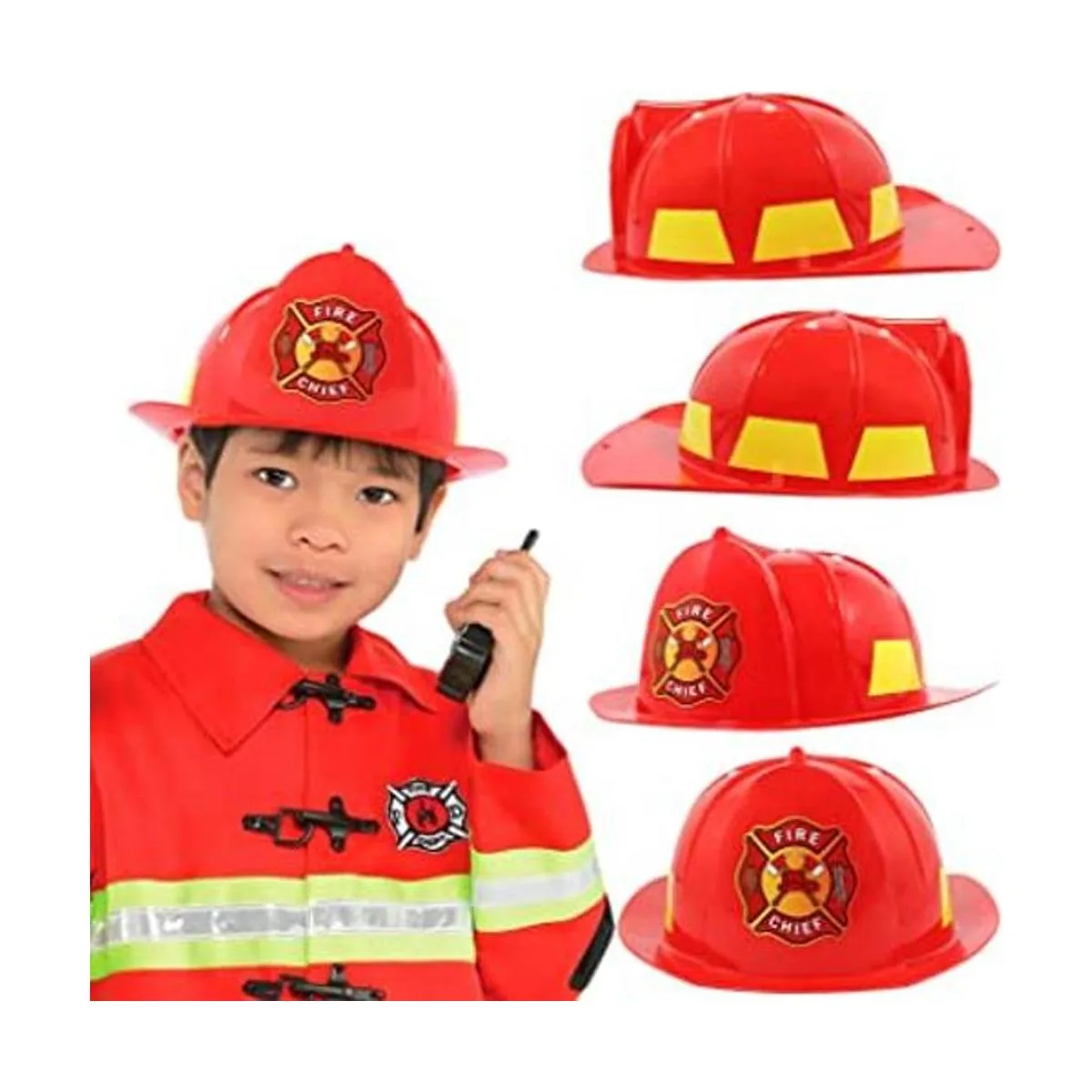 Anapoliz Sombrero de bombero para niños casco de bombero_1