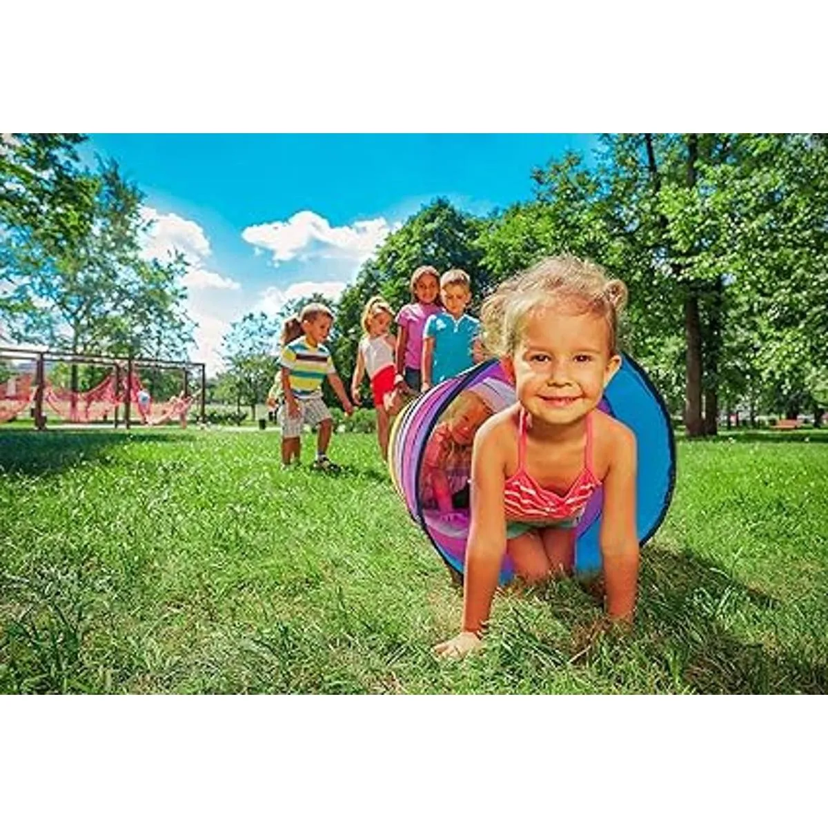 Caseier NUBUNI XL túnel para niños 71 pulgadas. Túnel de_3