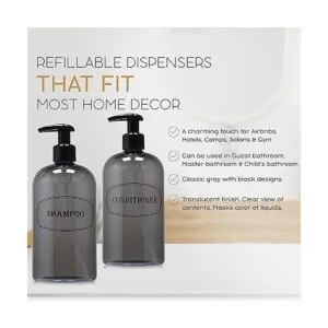 Bottiful Home Dispensadores de jabón de ducha de champú y