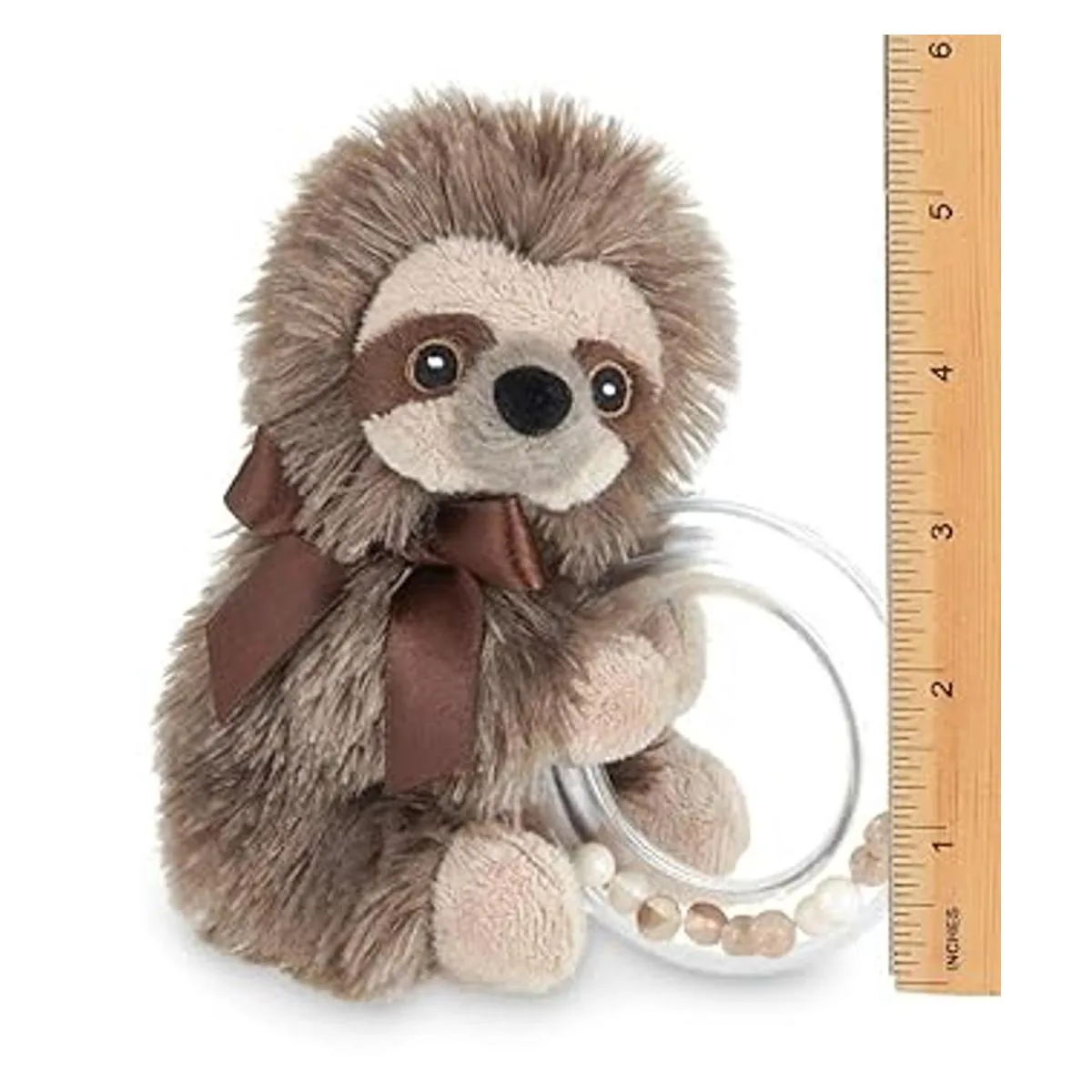 Bearington Baby Lil Speedy Sonajero de peluche 5.5 in_4