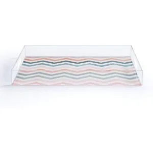 Society6 Emanuela Carratoni Boho Chevron Bandeja acrílica_1