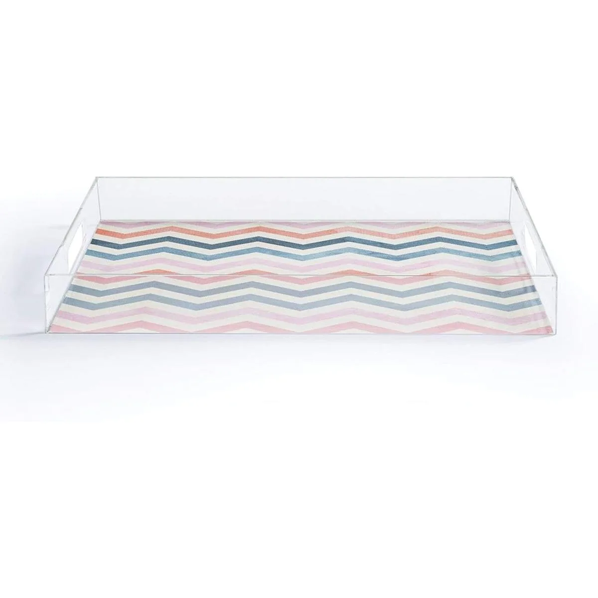 Society6 Emanuela Carratoni Boho Chevron Bandeja acrílica_1