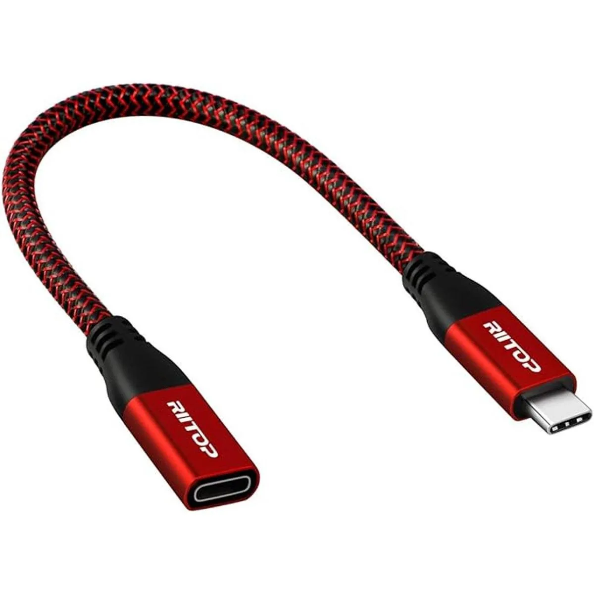 RIITOP Cable de extensión USB C cable trenzado macho a