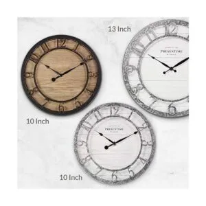 PresenTime Co Reloj de pared de la serie Farmhouse de_5
