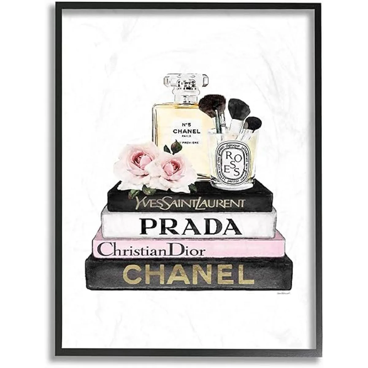 Stupell Industries Fashioner Libreta de maquillaje con_1