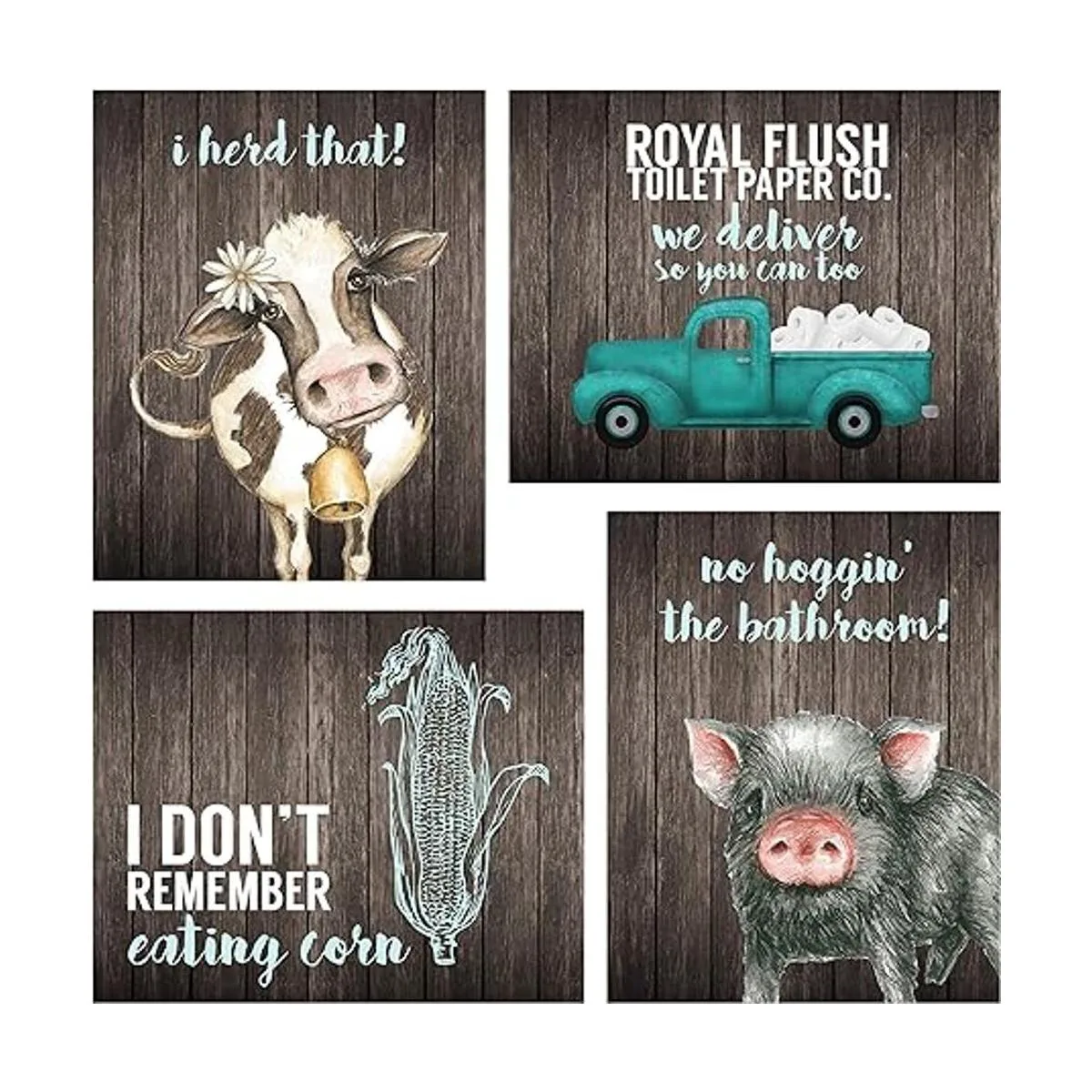 SILLY GOOSE GIFTS Decoración de baño temática impresión_3