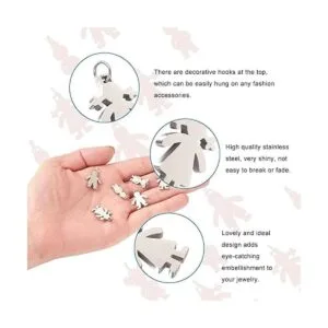 Pandahall 20 colgantes de acero inoxidable 304_6