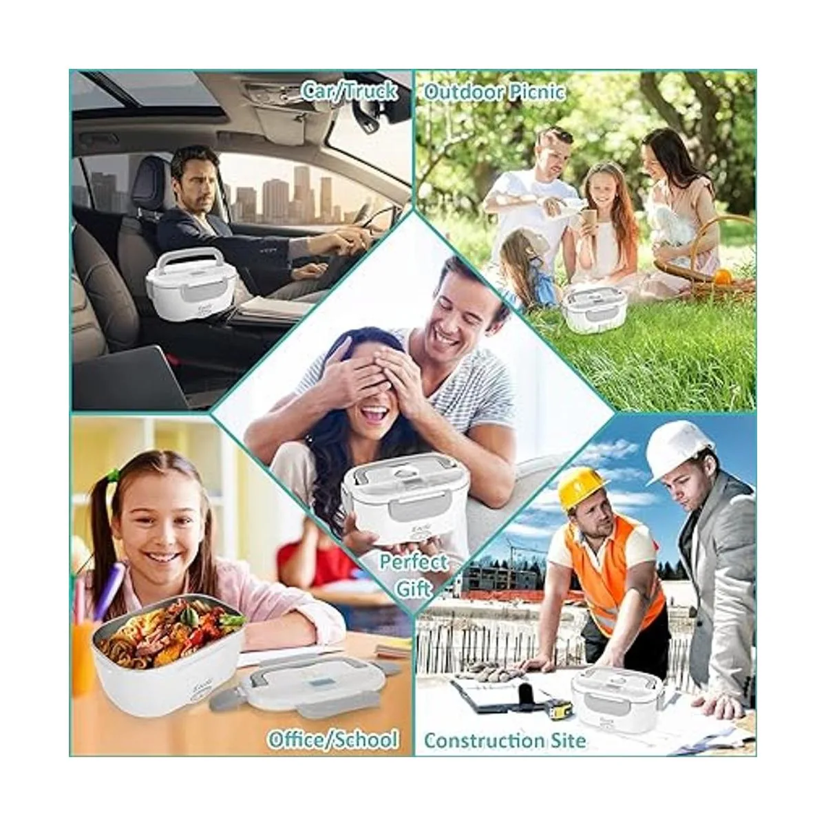 Eocolz Lonchera eléctrica para calentador de alimentos_4