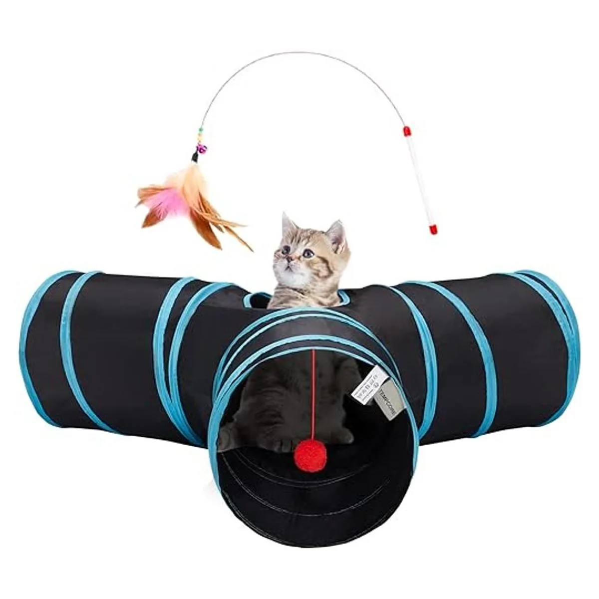 Tempcore Tubo de túnel para gatos y gatos de 3 vías