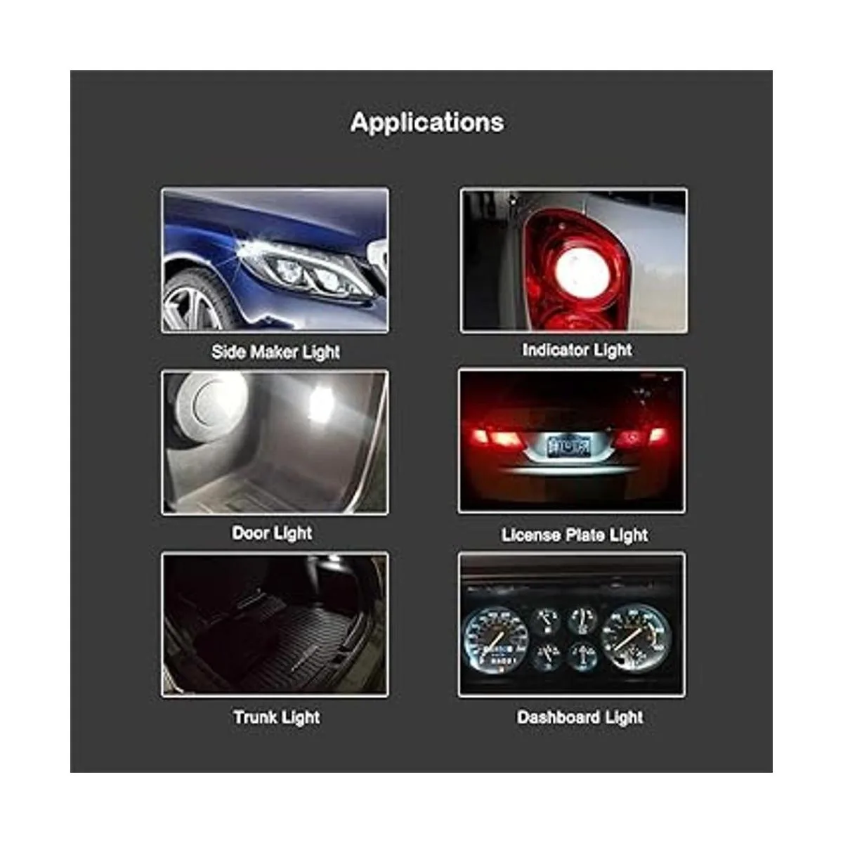 Makergroup 158 bombillas LED W5W 2825 168 192 194 T10 12 V_2