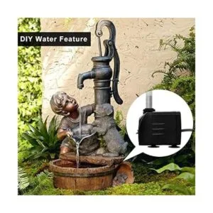 PULACO Bomba sumergible de 10 W y 160 GPH con tubo de 3.3