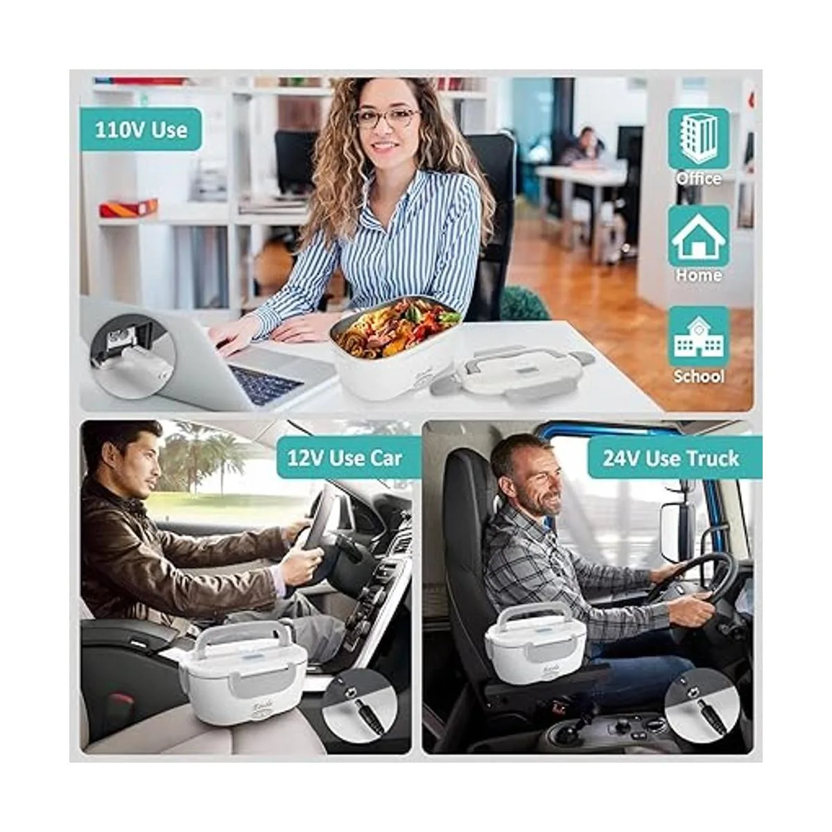 Eocolz Lonchera eléctrica para calentador de alimentos_2
