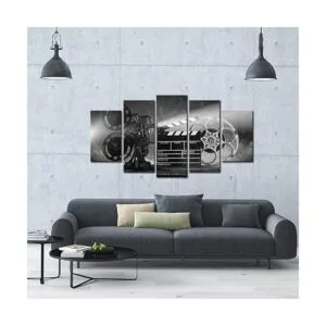 LevvArts Lienzo grande de 5 piezas para pared diseño_2