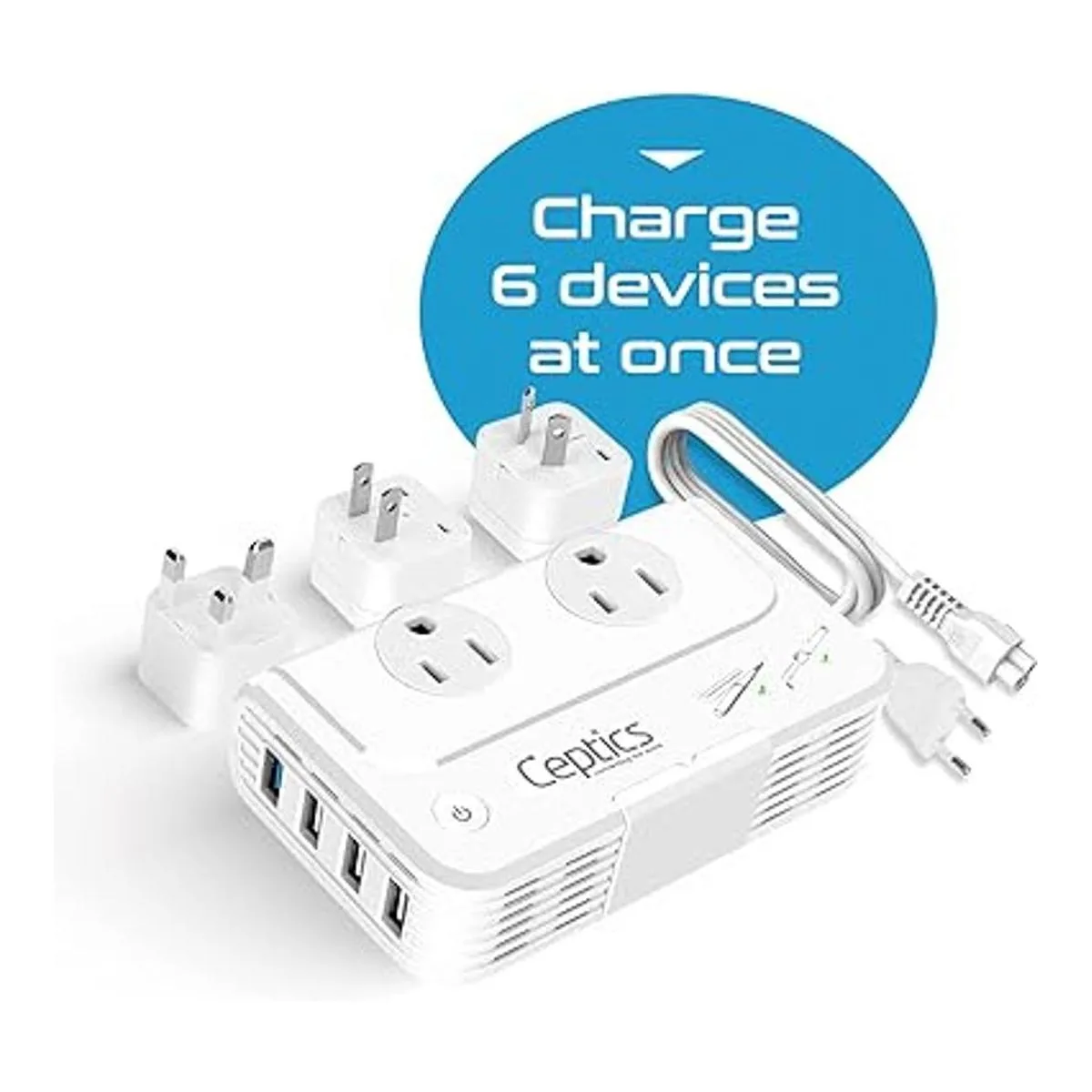 Convertidor de voltaje de 200 W de Ceptics convierte 220_4