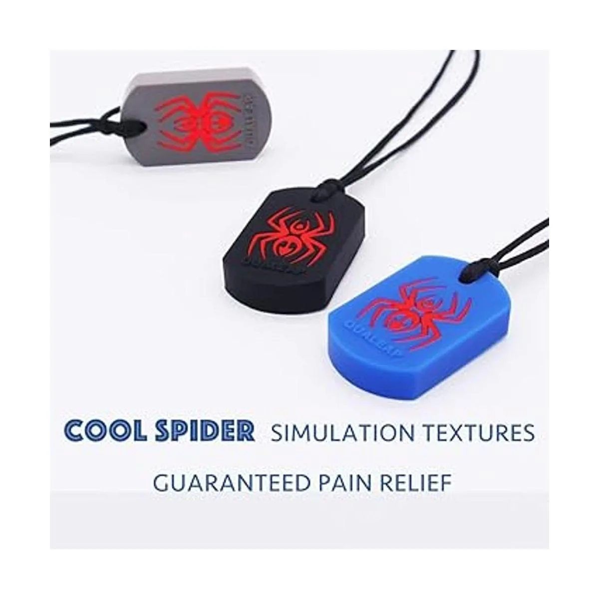 Spider Sensory Chew Necklace for Kids Boys or Girls 3_2