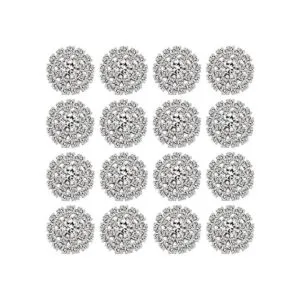 Adornos de diamantes de imitación de 0.748 in con parte