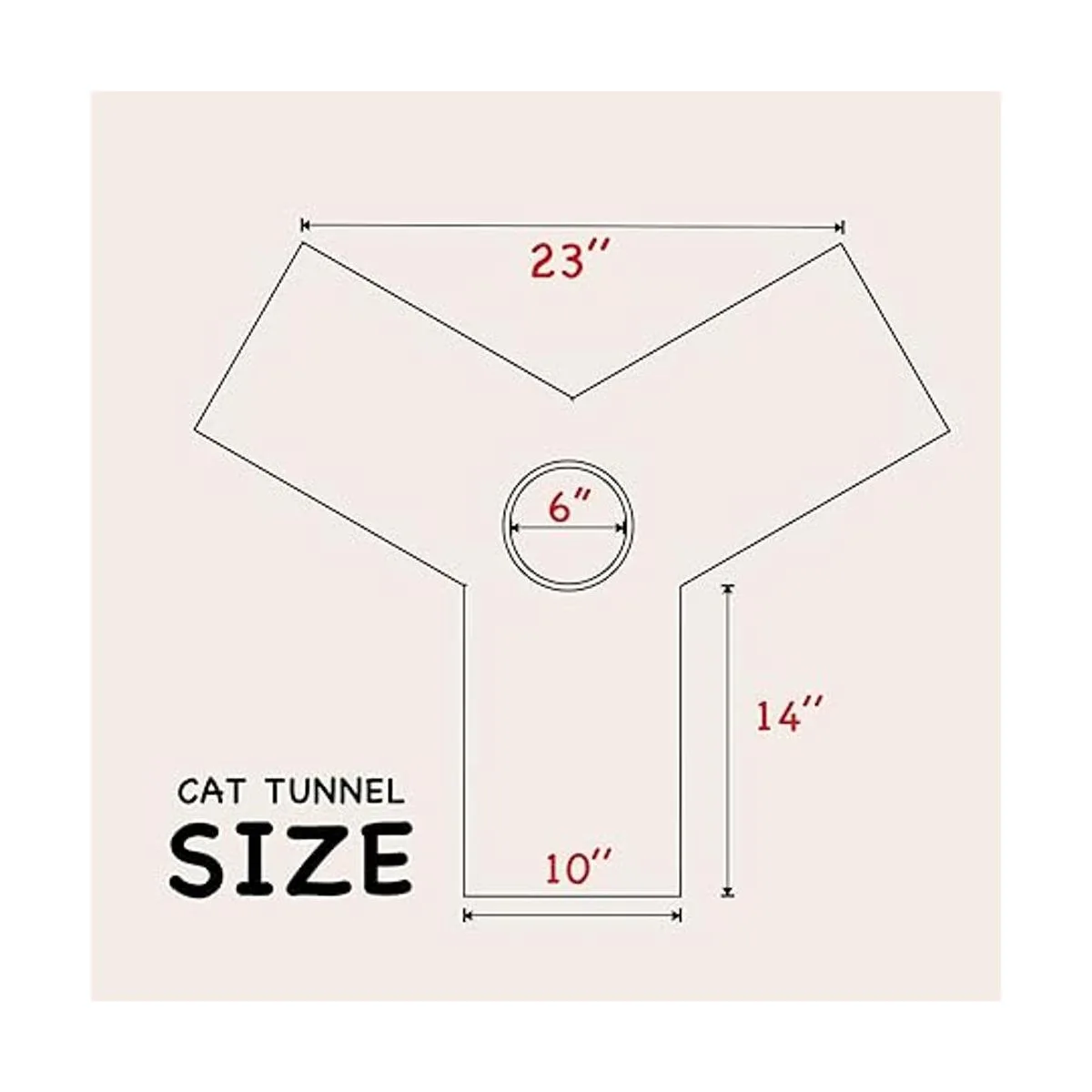 Tempcore Tubo de túnel para gatos y gatos de 3 vías