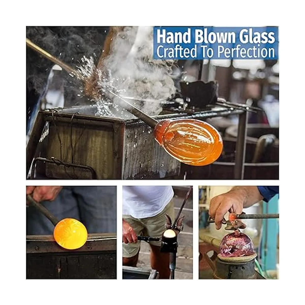 Comedero de colibrí Cristal soplado HQ Nectar de alta