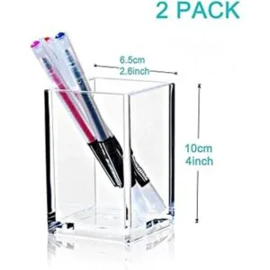 Paquete de 2 soportes de acrílico transparente para_5