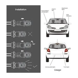 Makergroup 158 bombillas LED W5W 2825 168 192 194 T10 12 V_3