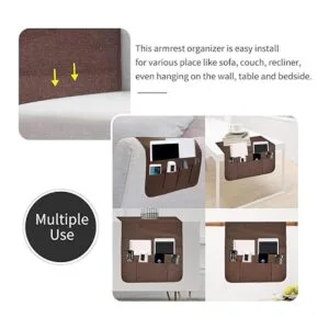 SYSOV Organizador de reposabrazos para sofá soporte de_5