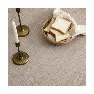 GLORY SEASON Mantel lavable de arpillera rústica de lino