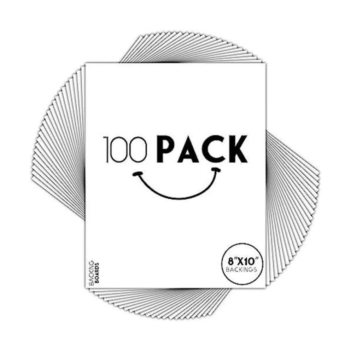 Golden State Art Paquete de 100 tableros de respaldo