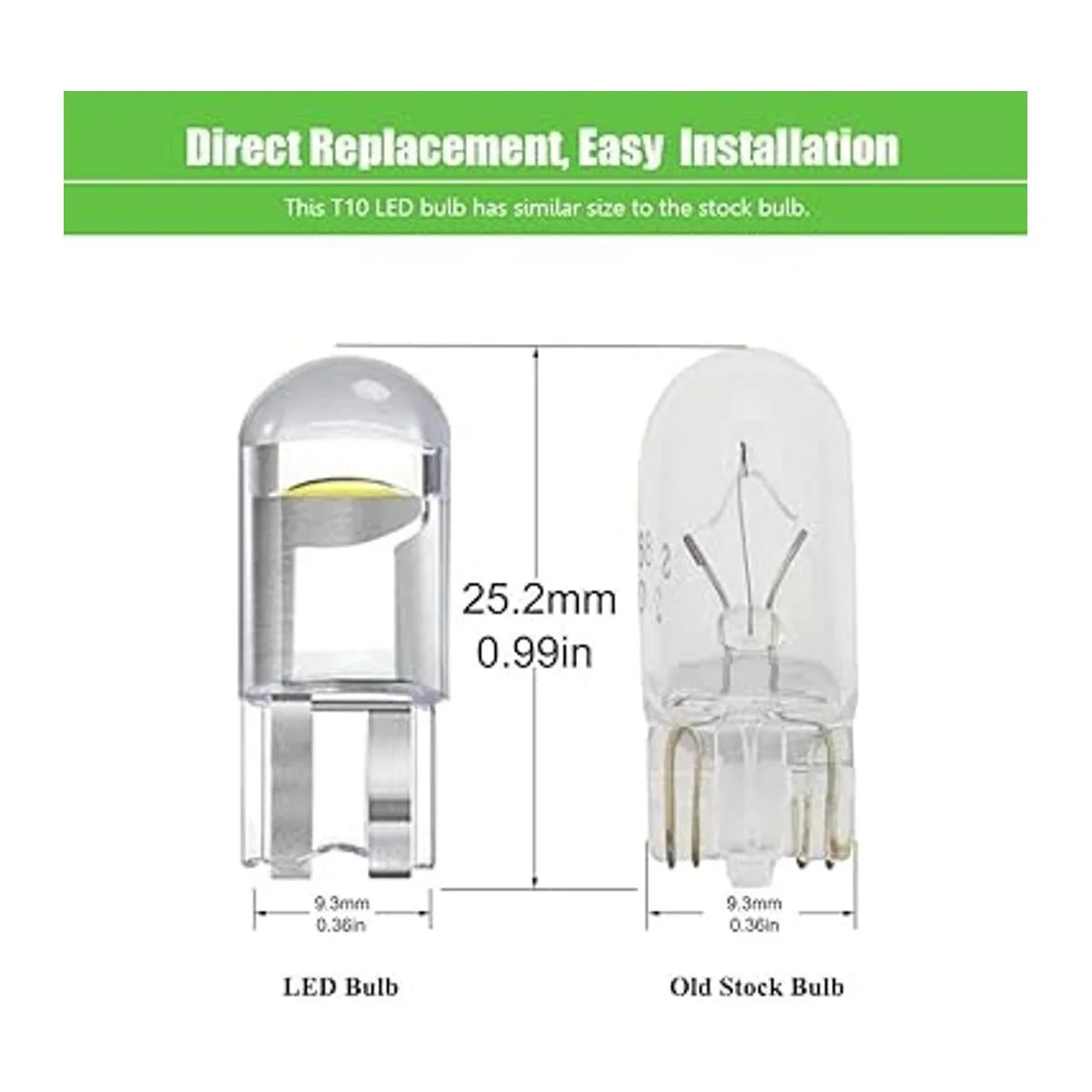 Makergroup 158 bombillas LED W5W 2825 168 192 194 T10 12 V_5