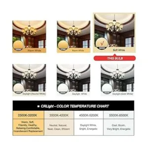 CRLight LED Candelabro Bombilla equivalente a 25 W 250