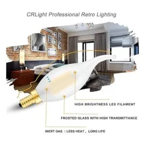 CRLight LED Candelabro Bombilla equivalente a 25 W 250