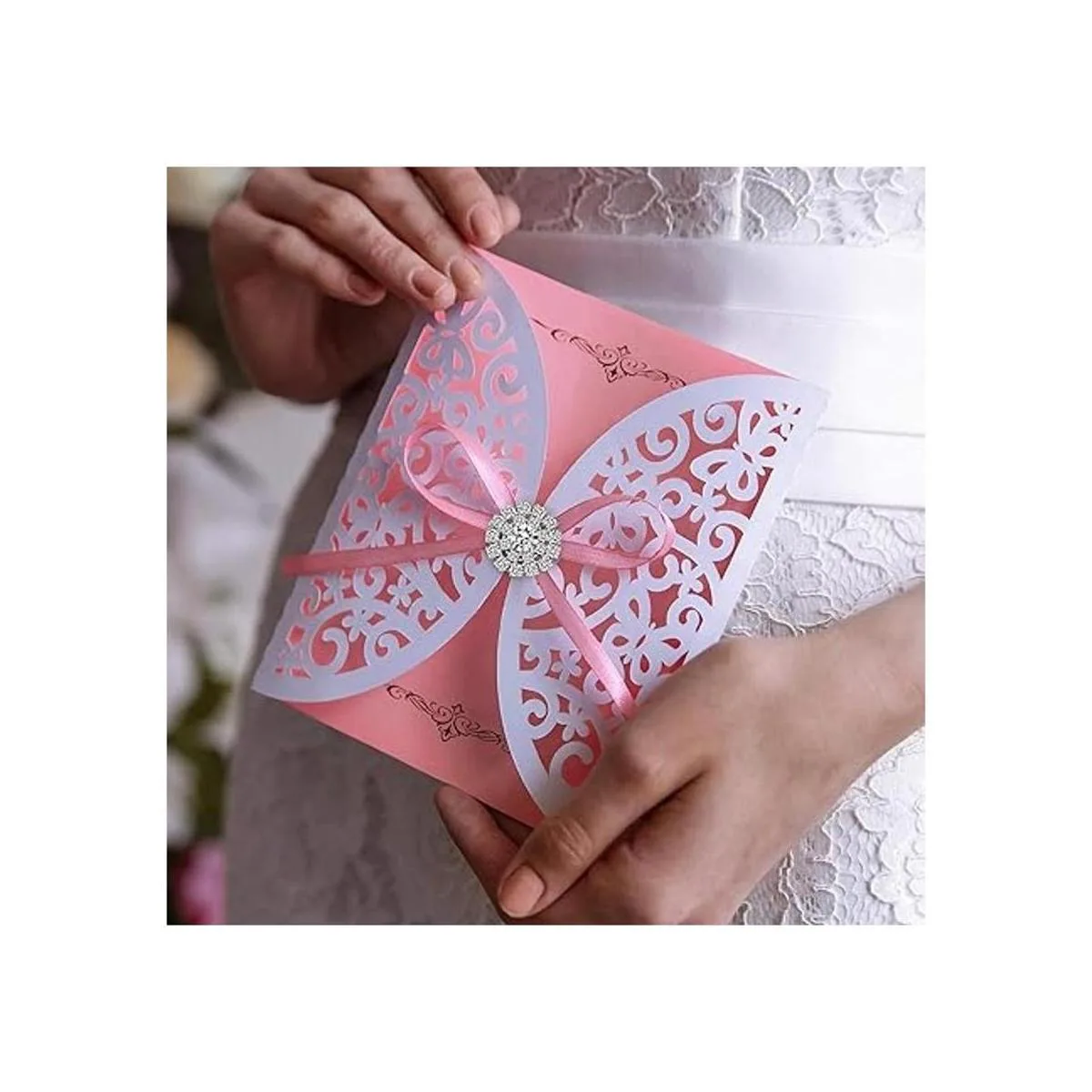 Adornos de diamantes de imitación de 0.748 in con parte