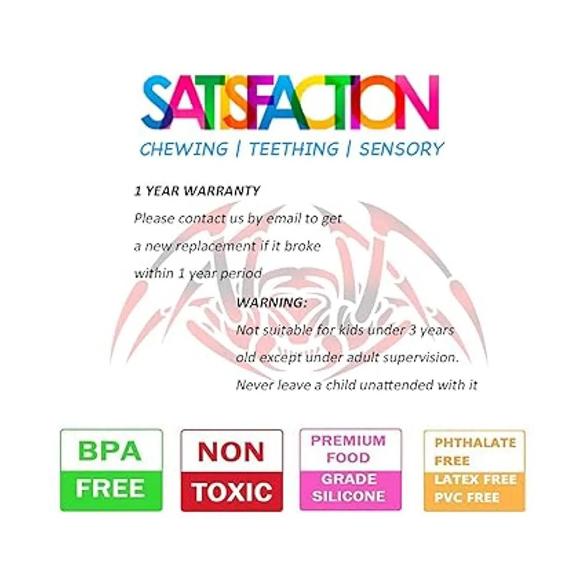 Spider Sensory Chew Necklace for Kids Boys or Girls 3_6