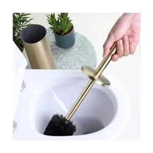 Stainless Steel Toilet Brush and Holder for Bathroom