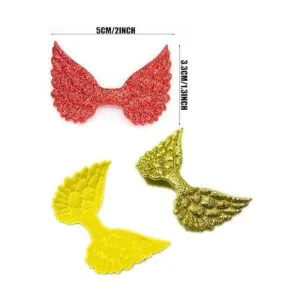 Paquete de 30 apliques de alas de ángel para coser en_2