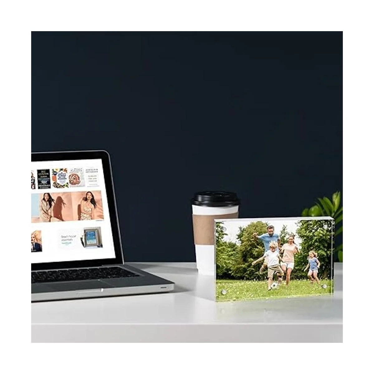 Meetu Marco de fotos acrílico de 5 x 7 pulgadas marco