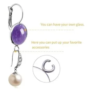 20 aretes de acero inoxidable con cierre de palanca de