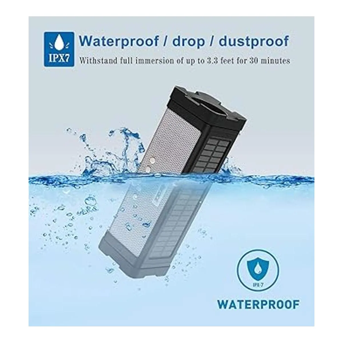 Altavoz Bluetooth impermeable altavoz Bluetooth solar de_3