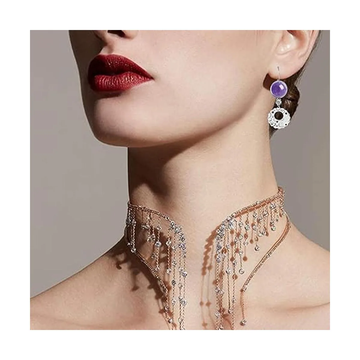 20 aretes de acero inoxidable con cierre de palanca de