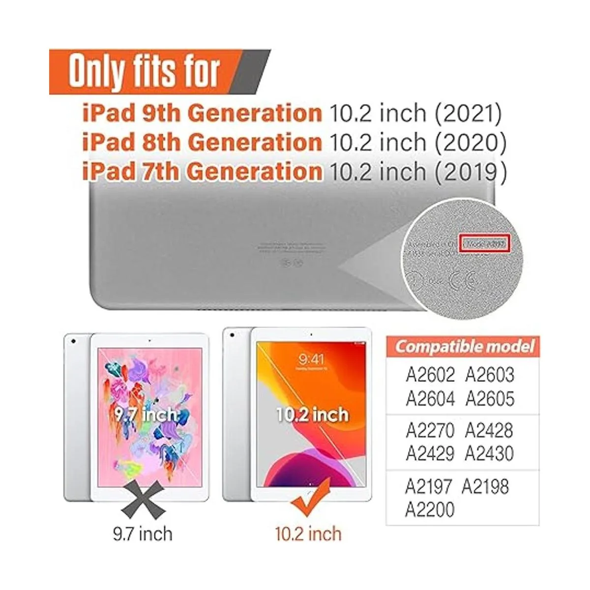 Timecity Funda para iPad de 987 generación de 26_2