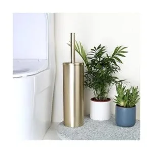 Stainless Steel Toilet Brush and Holder for Bathroom