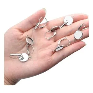 20 aretes de acero inoxidable con cierre de palanca de