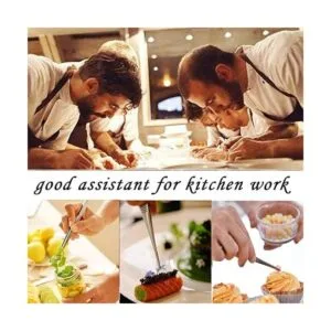 Gutsdoor Pinzas de cocina de acero inoxidable para cocinar