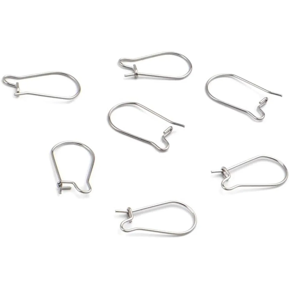 Pendientes a granel 100 unidades de ganchos de alambre