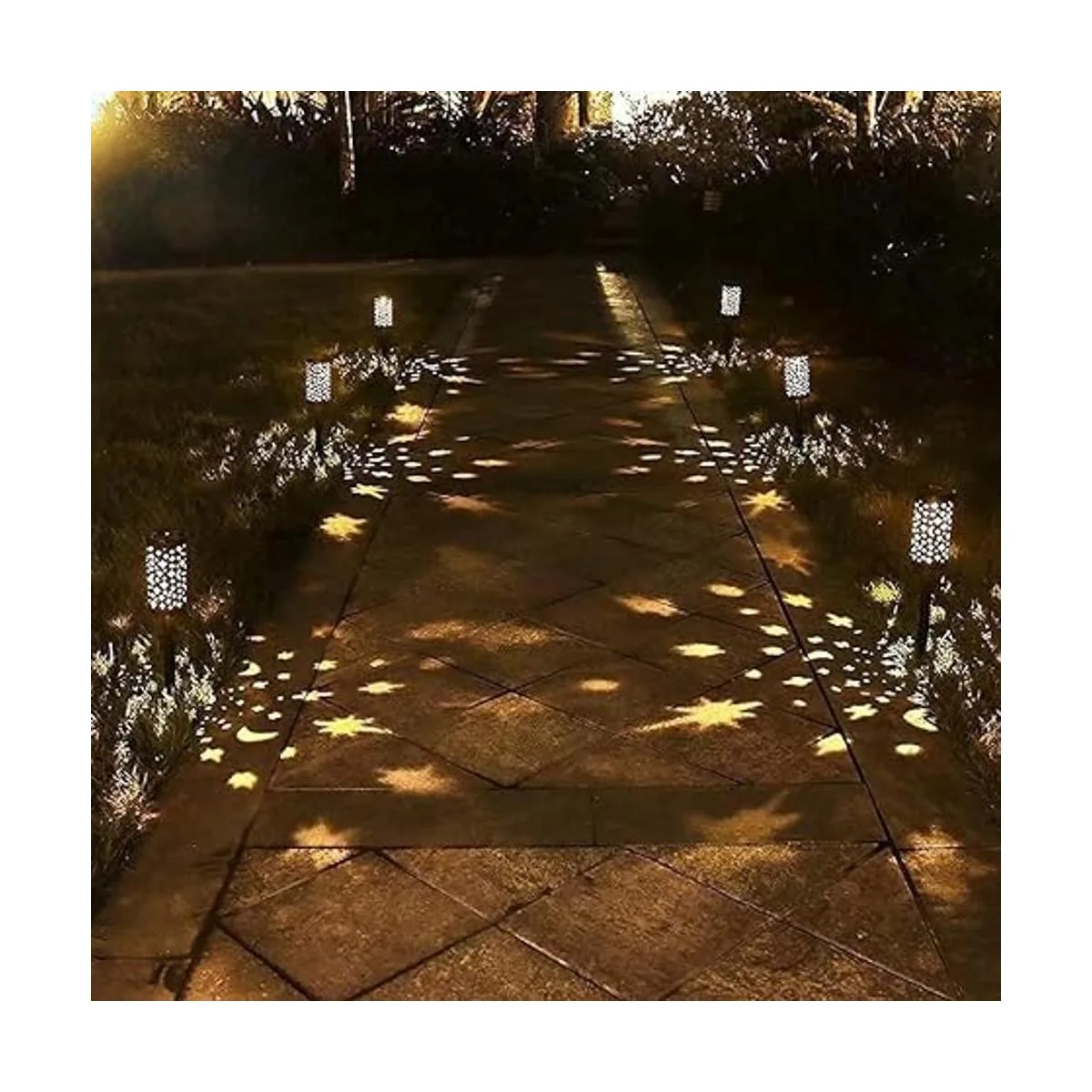 Paquete de 6 luces solares para exteriores jardín_3