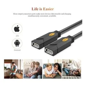 Divisor USB Electop 2 puertos USB A Hub Dual Hembra Y_2