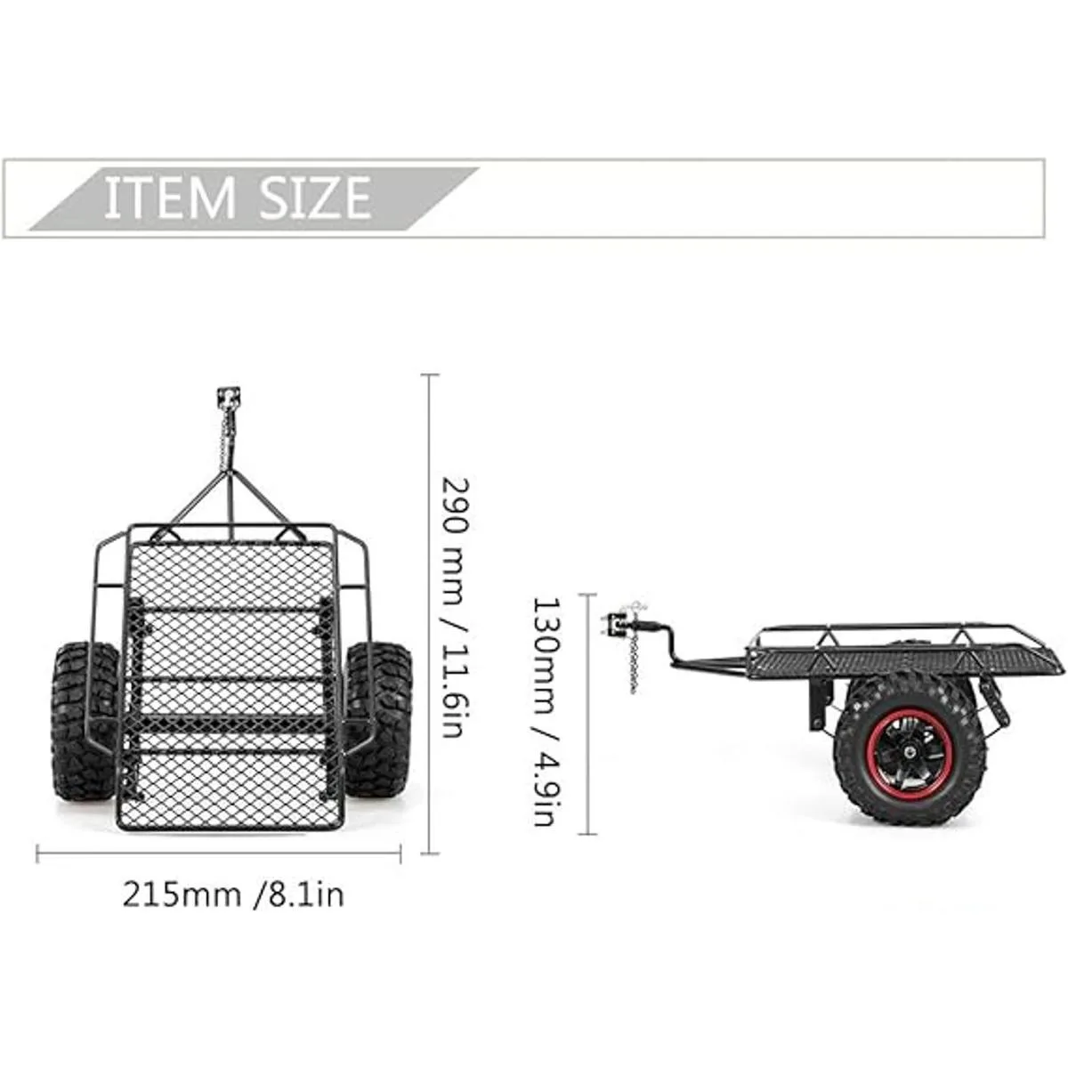 GoolRC Remolque de tolva de coche para remolque 110